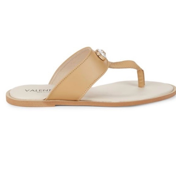 Valentino By Mario Valentino Atena Leather Thong Sandal